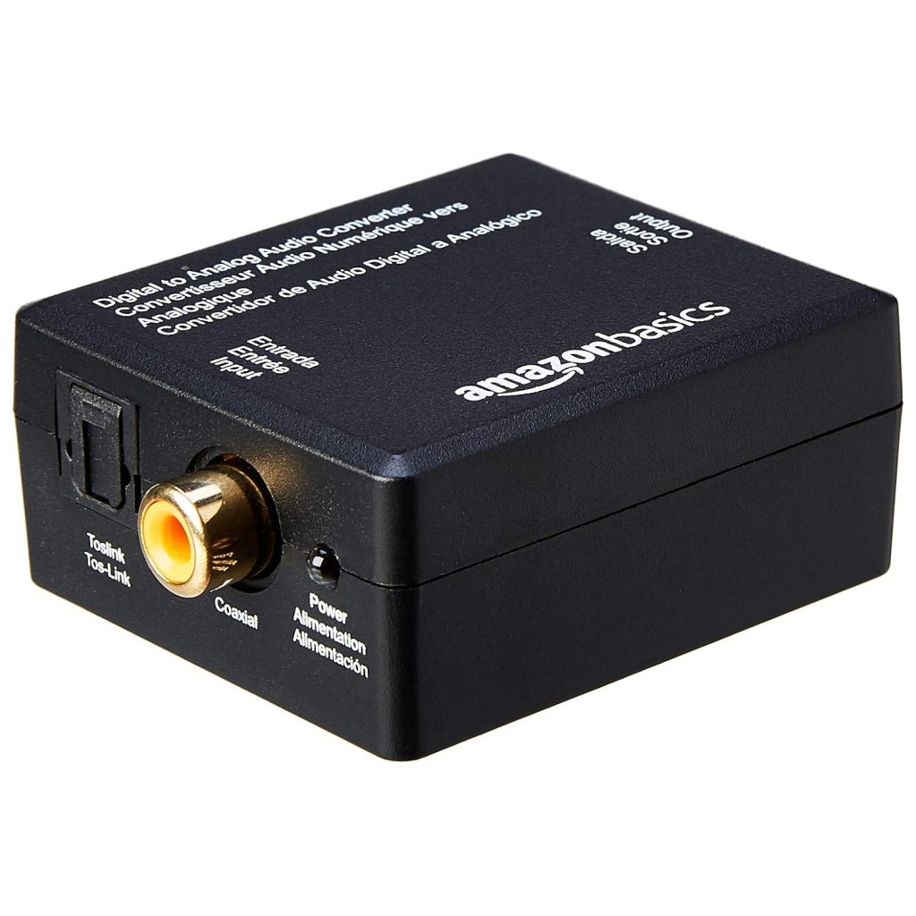 amazon basics Digital Optical Coax to Analog RCA Audio Converter Adapter with Fiber Cable amazon basics Digital Optical Coax to Analog RCA Audio Converter Adapter with Fiber Cable