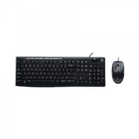 Logitech Media Set MK200 Full-Size Wired Keyboard and High-Definition Optical Mouse Set