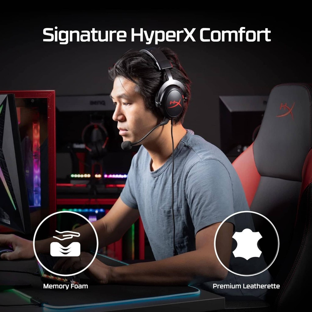 HyperX Cloud Core On-Ear Wired Gaming Headset with Mic for PC, DTS Headpone:X (Black) HyperX Cloud Core On-Ear Wired Gaming Headset with Mic for PC, DTS Headpone:X (Black)