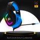 Ant Esports H530 Multi-Platform Pro RGB Gaming Headsetfor PC / PS4 / PS5 / Xbox One / Switch1 with mic, Black Blue