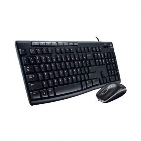 Logitech Media Set MK200 Full-Size Wired Keyboard and High-Definition Optical Mouse Set