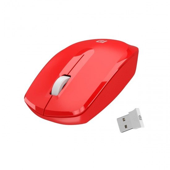 Portronics Toad 25 Wireless Mouse, 2.4 GHz with USB Nano Dongle, 1200 DPI  (Red)