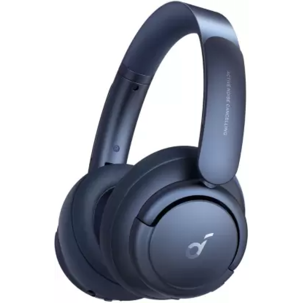 Soundcore by Anker Q35 Wireless Headphones, Multi-Mode Noise Cancellation, Over-Ear Bluetooth Headphones Blue Soundcore by Anker Q35 Wireless Headphones, Multi-Mode Noise Cancellation, Over-Ear Bluetooth Headphones Blue