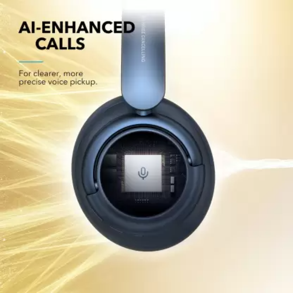 Soundcore by Anker Q35 Wireless Headphones, Multi-Mode Noise Cancellation, Over-Ear Bluetooth Headphones Blue Soundcore by Anker Q35 Wireless Headphones, Multi-Mode Noise Cancellation, Over-Ear Bluetooth Headphones Blue