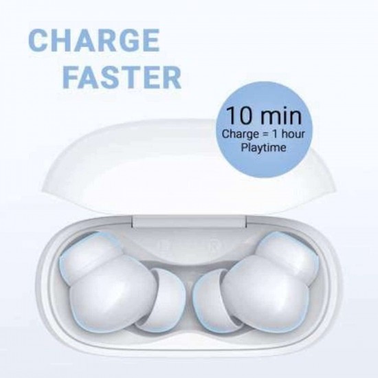 Soundcore By Anker R100 Fast Charging Tws With 25 Hours Playtime Bluetooth Truly Wireless In Ear Earbuds With Mic (White)