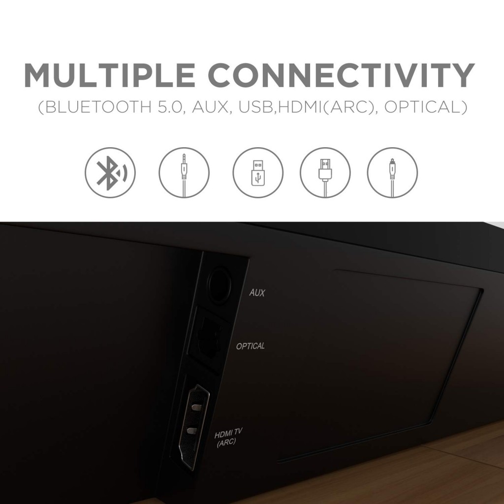 boAt AAVANTE Bar 2050 160W 2.1 Channel Bluetooth Soundbar Signature Sound, Wireless Subwoofer (Premium Black) boAt AAVANTE Bar 2050 160W 2.1 Channel Bluetooth Soundbar Signature Sound, Wireless Subwoofer (Premium Black)