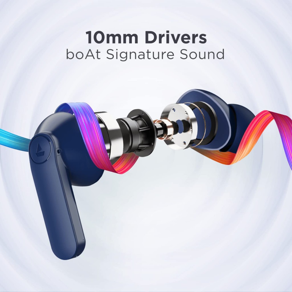 boAt Airdopes 121 PRO TWS Earbuds Signature Sound, Quad Mic ENx™, (Royal Blue) boAt Airdopes 121 PRO TWS Earbuds Signature Sound, Quad Mic ENx™, (Royal Blue)