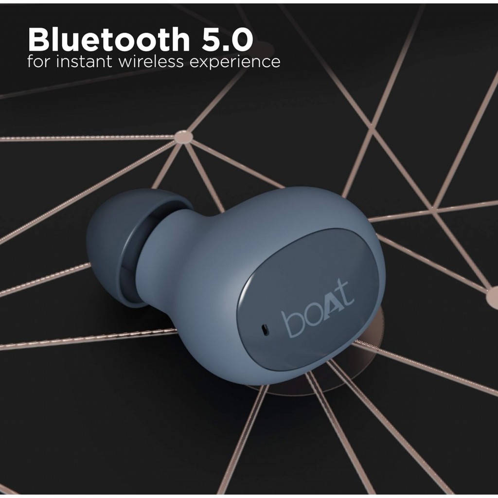 boAt Airdopes 121v2 in-Ear True Wireless Earbuds with Upto 14 Hours Playback, with Mic, 8MM (Midnight Blue) boAt Airdopes 121v2 in-Ear True Wireless Earbuds with Upto 14 Hours Playback, with Mic, 8MM (Midnight Blue)