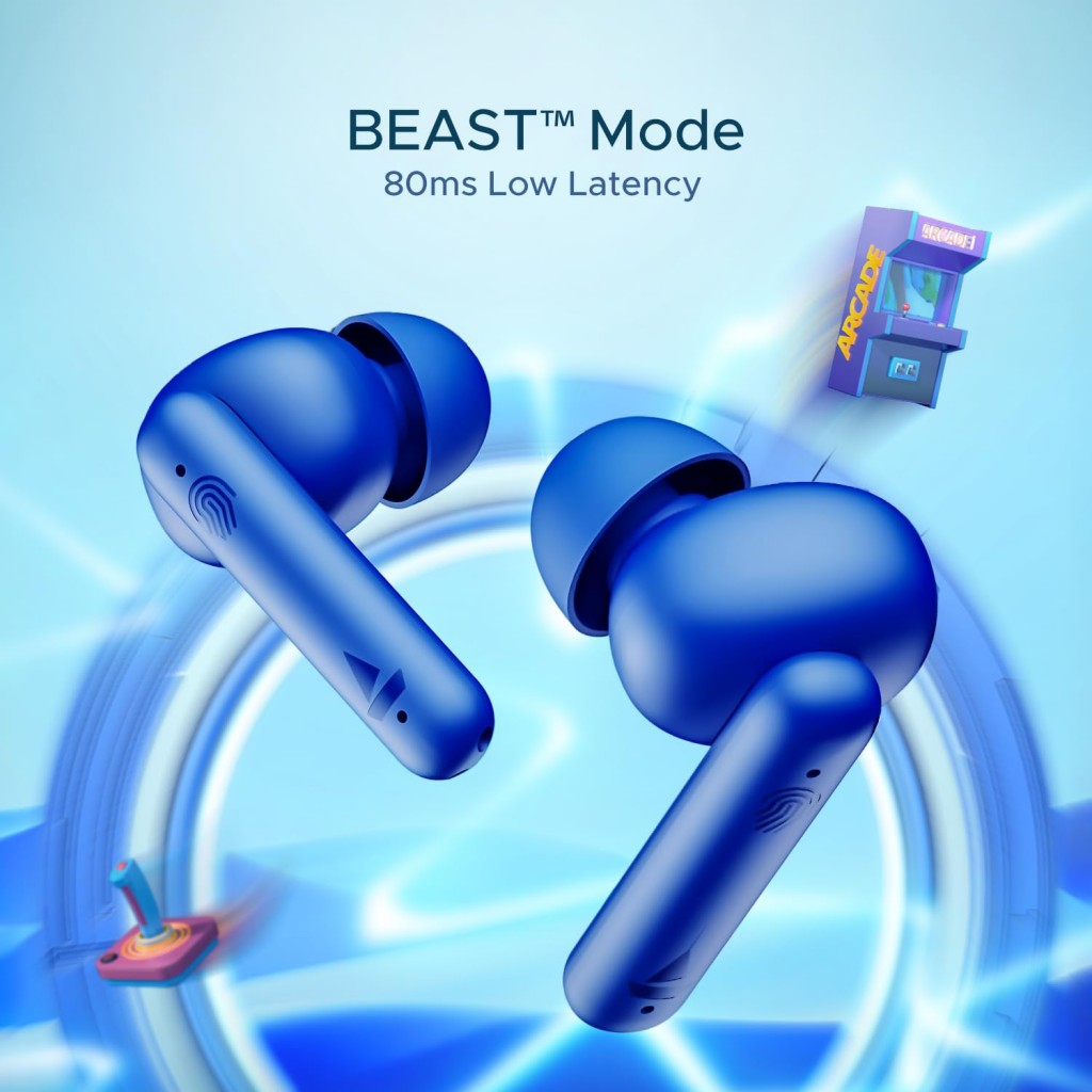 boAt Airdopes 141 ICC Edition Bluetooth Truly Wireless in Ear Earbuds with 42H Playtime,Low Latency (Thunder Blue) boAt Airdopes 141 ICC Edition Bluetooth Truly Wireless in Ear Earbuds with 42H Playtime,Low Latency (Thunder Blue)
