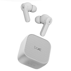 boAt Airdopes Fuel in Ear Headphones,Quad Mics,Enx (Classic Black)