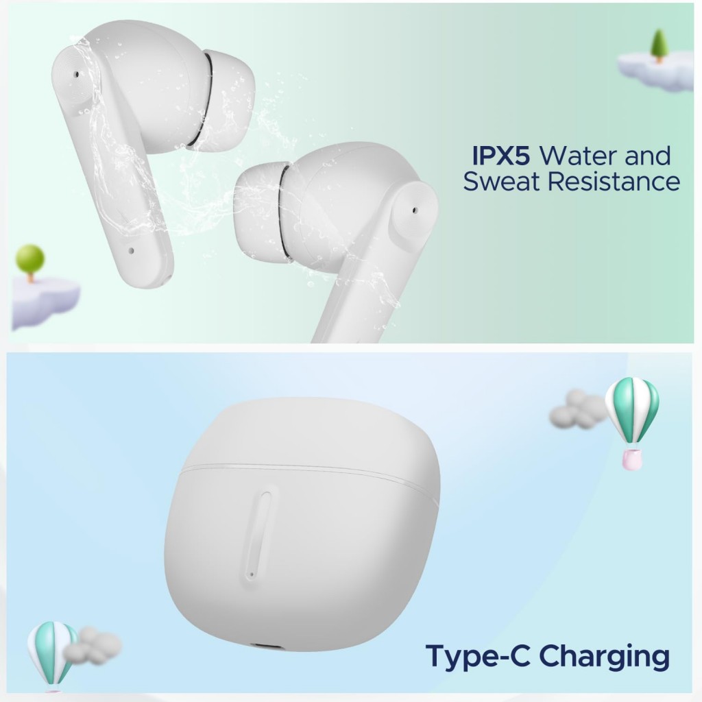 boAt Airdopes Max TWS Earbuds with 100 HRS Playtime, Carbon Black) boAt Airdopes Max TWS Earbuds with 100 HRS Playtime, Carbon Black)