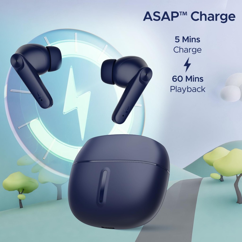 boAt Airdopes Max TWS Earbuds with 100 HRS Playtime, (Carbon Blue) boAt Airdopes Max TWS Earbuds with 100 HRS Playtime, (Carbon Blue)