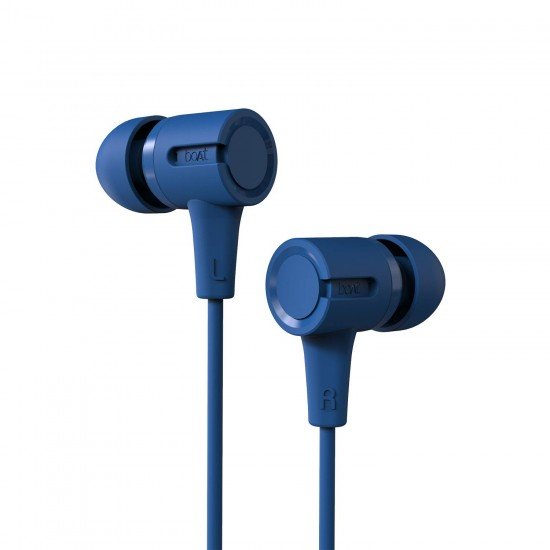 boAt Bassheads 102 in Ear Wired Earphones with Mic(Jazzy Blue)