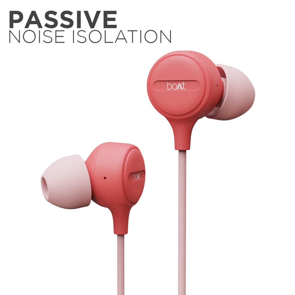 boAt Bassheads 103 Wired in Ear Earphone with Mic (Red) boAt Bassheads 103 Wired in Ear Earphone with Mic (Red)