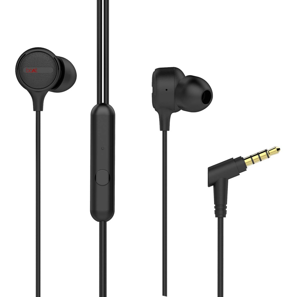 boAt Bassheads 103 Wired in Ear Earphone with Mic (Red) boAt Bassheads 103 Wired in Ear Earphone with Mic (Red)