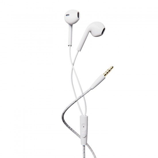 boAt Bassheads 105 Wired in Ear Earphones with Mic (White)