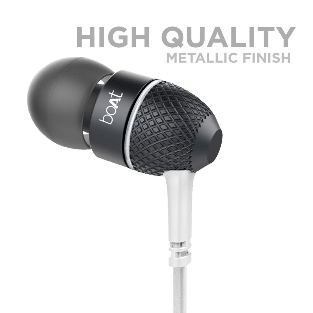 boAt Bassheads 220 Wired in Ear Earphones with Inline Mic(Frosty White) boAt Bassheads 220 Wired in Ear Earphones with Inline Mic(Frosty White)