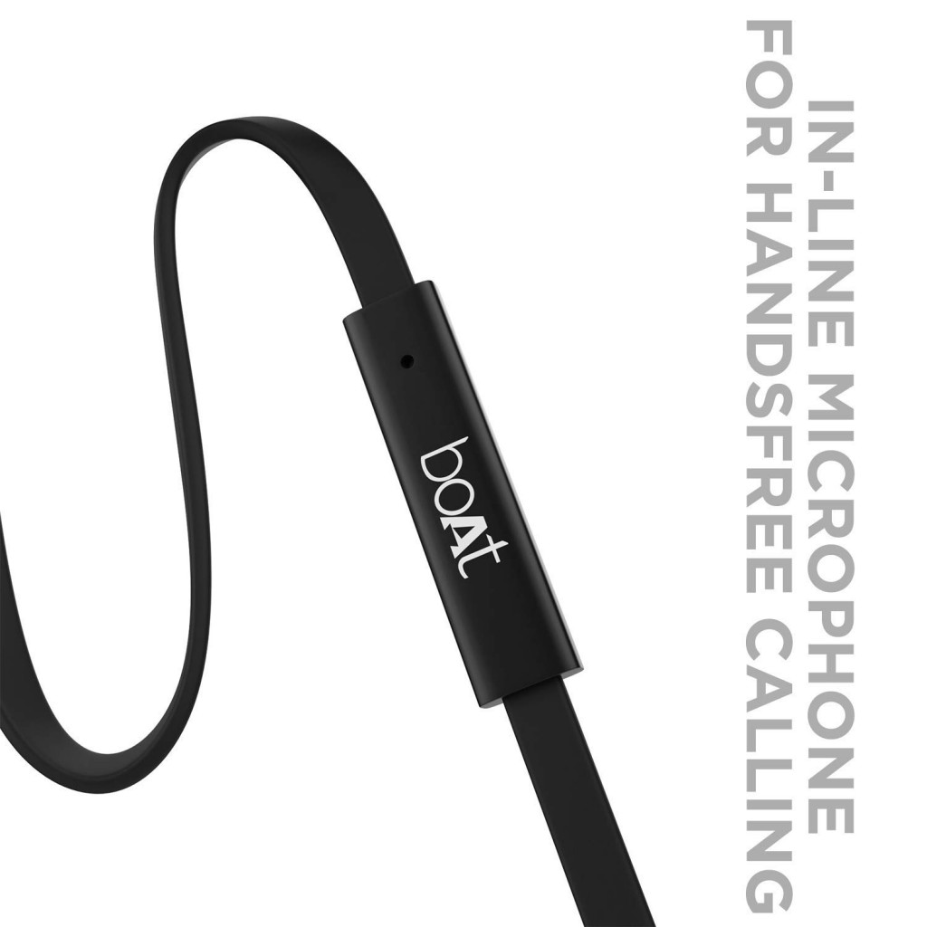 boAt Bassheads 220 Wired in Ear Earphones (Black ) boAt Bassheads 220 Wired in Ear Earphones (Black )