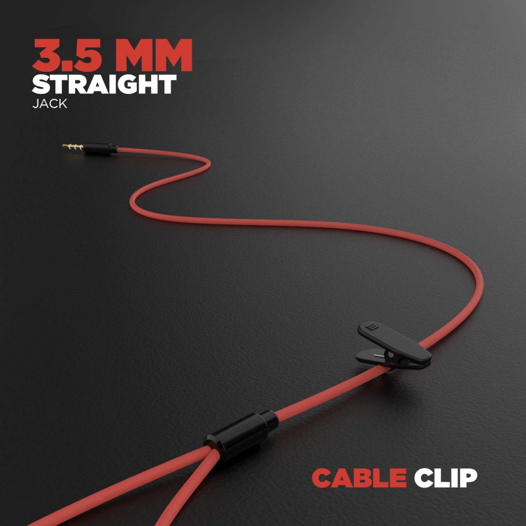boAt Bassheads 242 in Ear Wired Earphones with Mic(Red) boAt Bassheads 242 in Ear Wired Earphones with Mic(Red)