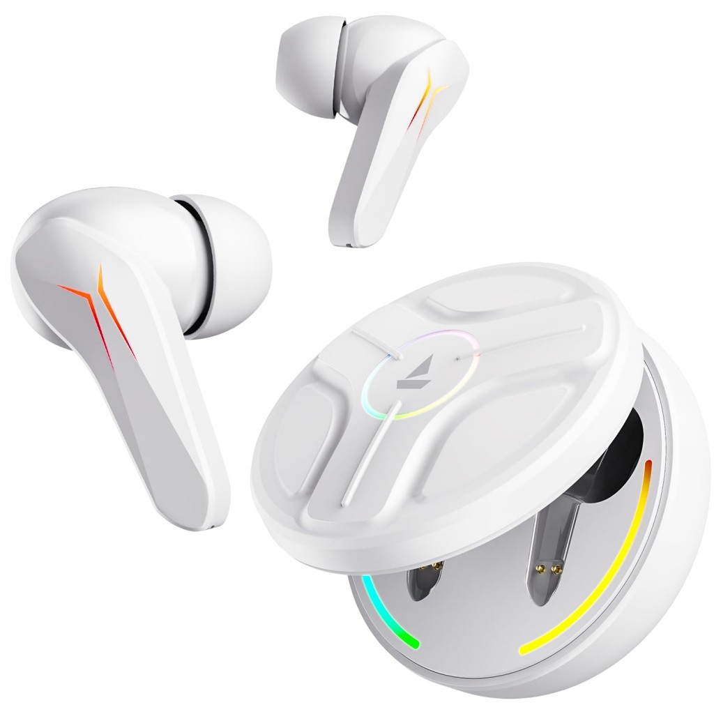 boAt Immortal 141 TWS Gaming Earbuds with Enx Tech, (White Sabre) boAt Immortal 141 TWS Gaming Earbuds with Enx Tech, (White Sabre)