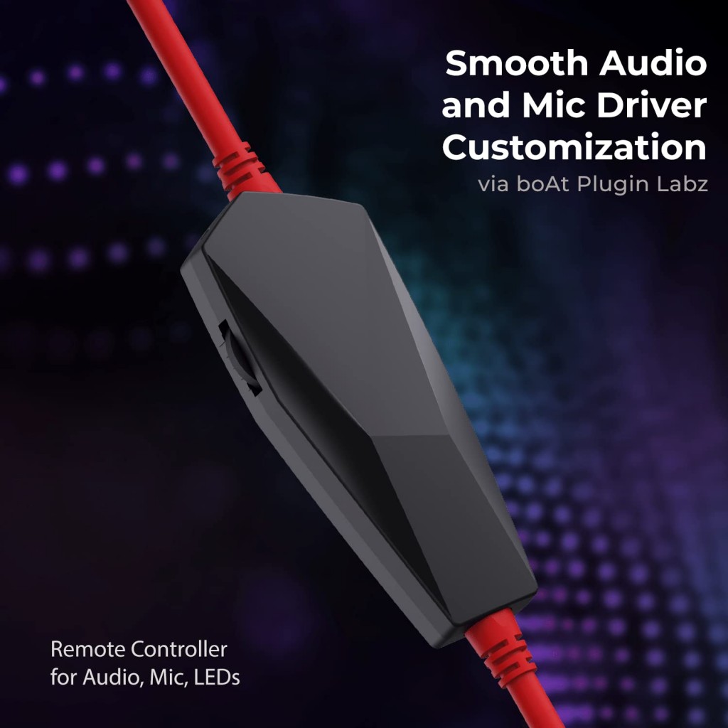 boAt Immortal IM-400 7.1 Channel PC USB Gaming Over-Ear Headphones with 50mm (Black Sabre) boAt Immortal IM-400 7.1 Channel PC USB Gaming Over-Ear Headphones with 50mm (Black Sabre)