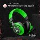 boAt Immortal IM1000D Dual Channel Gaming Wired Over Ear Headphones with mic Viper Green)