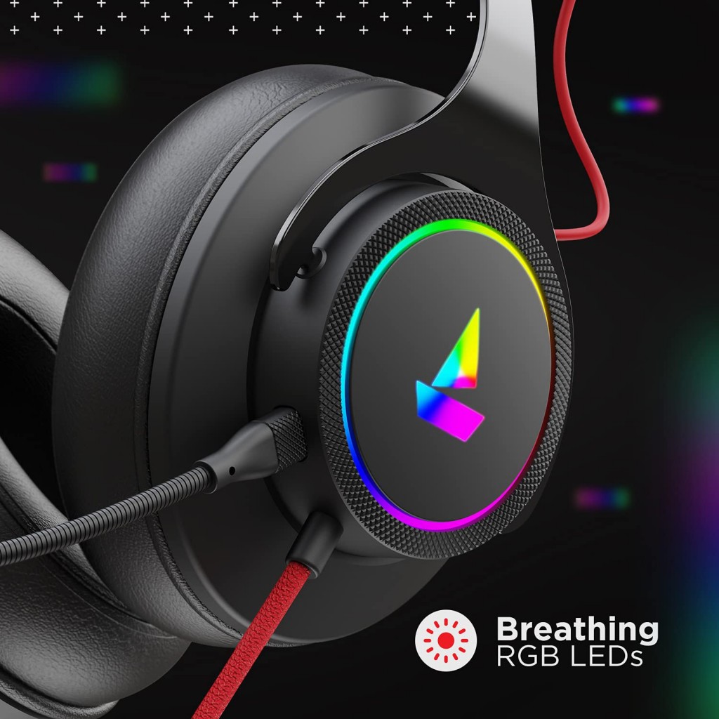 boAt Immortal IM1000D Dual Channel Gaming Wired Over Ear Headphones with mic, (White Sabre) boAt Immortal IM1000D Dual Channel Gaming Wired Over Ear Headphones with mic, (White Sabre)