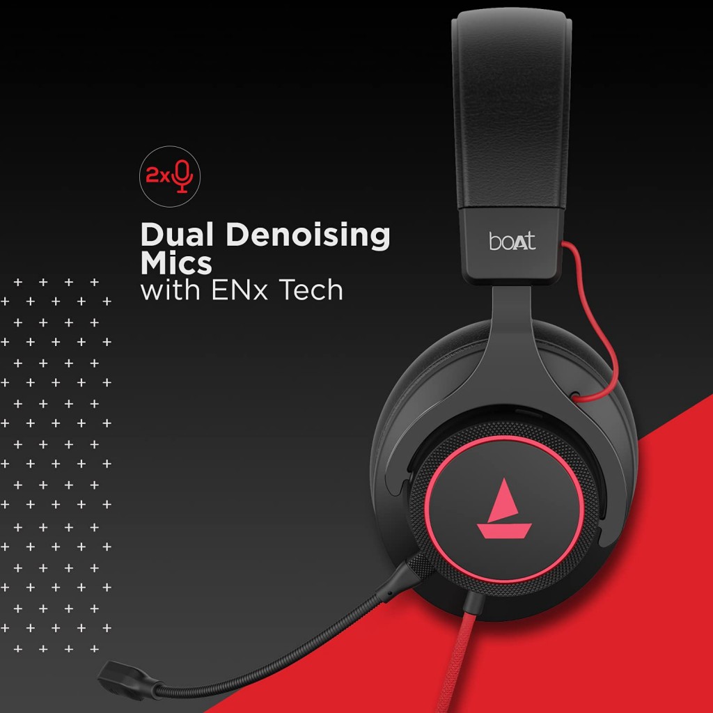 boAt Immortal IM1000D Dual Channel Gaming Wired Over Ear Headphones with mic, (White Sabre) boAt Immortal IM1000D Dual Channel Gaming Wired Over Ear Headphones with mic, (White Sabre)