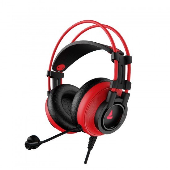 boAt Immortal Im-200 7.1 Channel USB Gaming Wired Over Ear Headphones with (Raging Red)