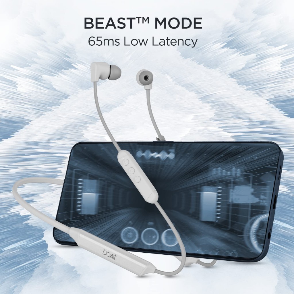 boAt Rockerz Trinity in Ear Earphones with 150H Playtime, Crystal Bionic Sound ENx™ (Just Blue) boAt Rockerz Trinity in Ear Earphones with 150H Playtime, Crystal Bionic Sound ENx™ (Just Blue)