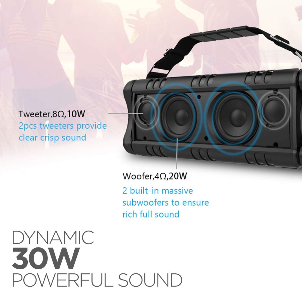 boAt Stone 1400 30 Watt 1.0 Channel Truly Wireless Bluetooth Outdoor Speaker (Active Black) boAt Stone 1400 30 Watt 1.0 Channel Truly Wireless Bluetooth Outdoor Speaker (Active Black)