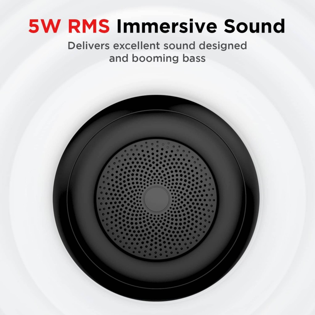 boAt Stone 135 Portable Wireless Speaker with 5W RMS Immersive Sound,IPX4 Water Resistance (Active Black) boAt Stone 135 Portable Wireless Speaker with 5W RMS Immersive Sound,IPX4 Water Resistance (Active Black)