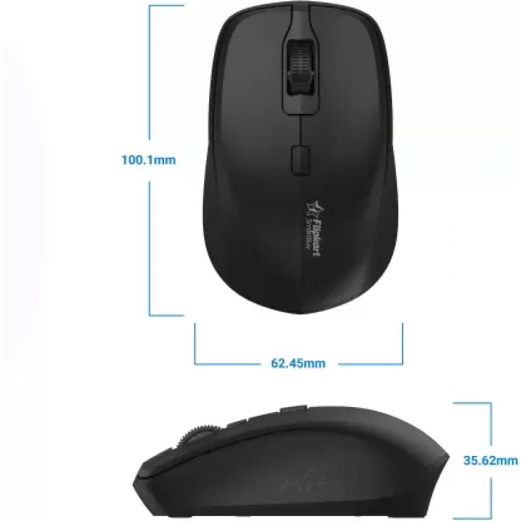 Flipkart SmartBuy M31X Wireless Optical Mouse (2.4GHz Wireless, Bluetooth, Black) Flipkart SmartBuy M31X Wireless Optical Mouse (2.4GHz Wireless, Bluetooth, Black)