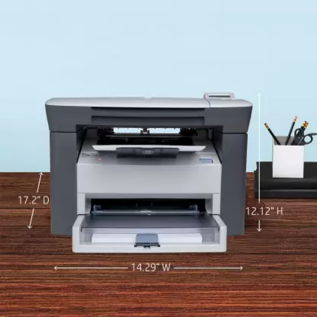 HP LaserJet M1005 MFP Multi-function Monochrome Laser Printer (White, Black, Toner Cartridge) Refurbished HP LaserJet M1005 MFP Multi-function Monochrome Laser Printer (White, Black, Toner Cartridge) Refurbished