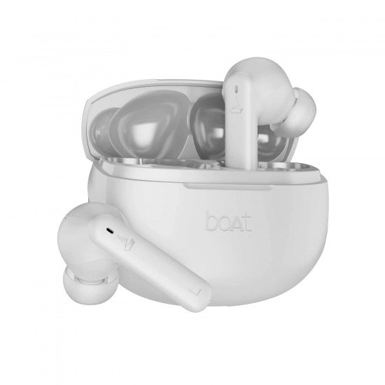 boAt Airdopes 170 TWS Earbuds with 50H Playtime, Quad Mics ENx™ (Frost White)