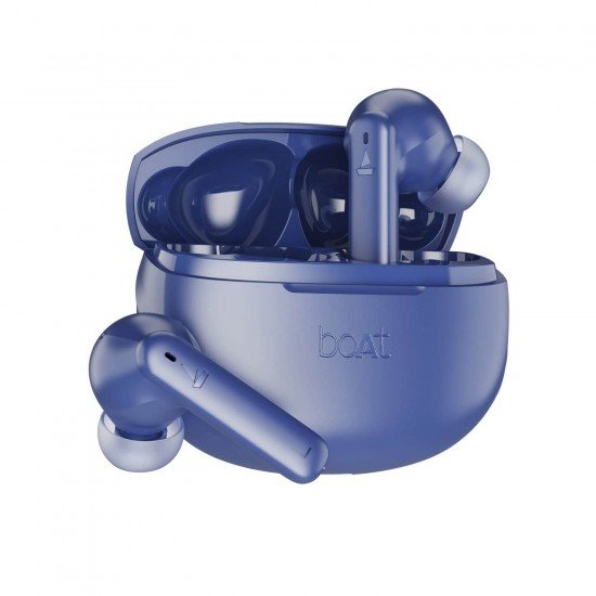 boAt Airdopes 170 TWS Earbuds with 50H Playtime, Quad Mics ENx™ (Tranquil Blue)