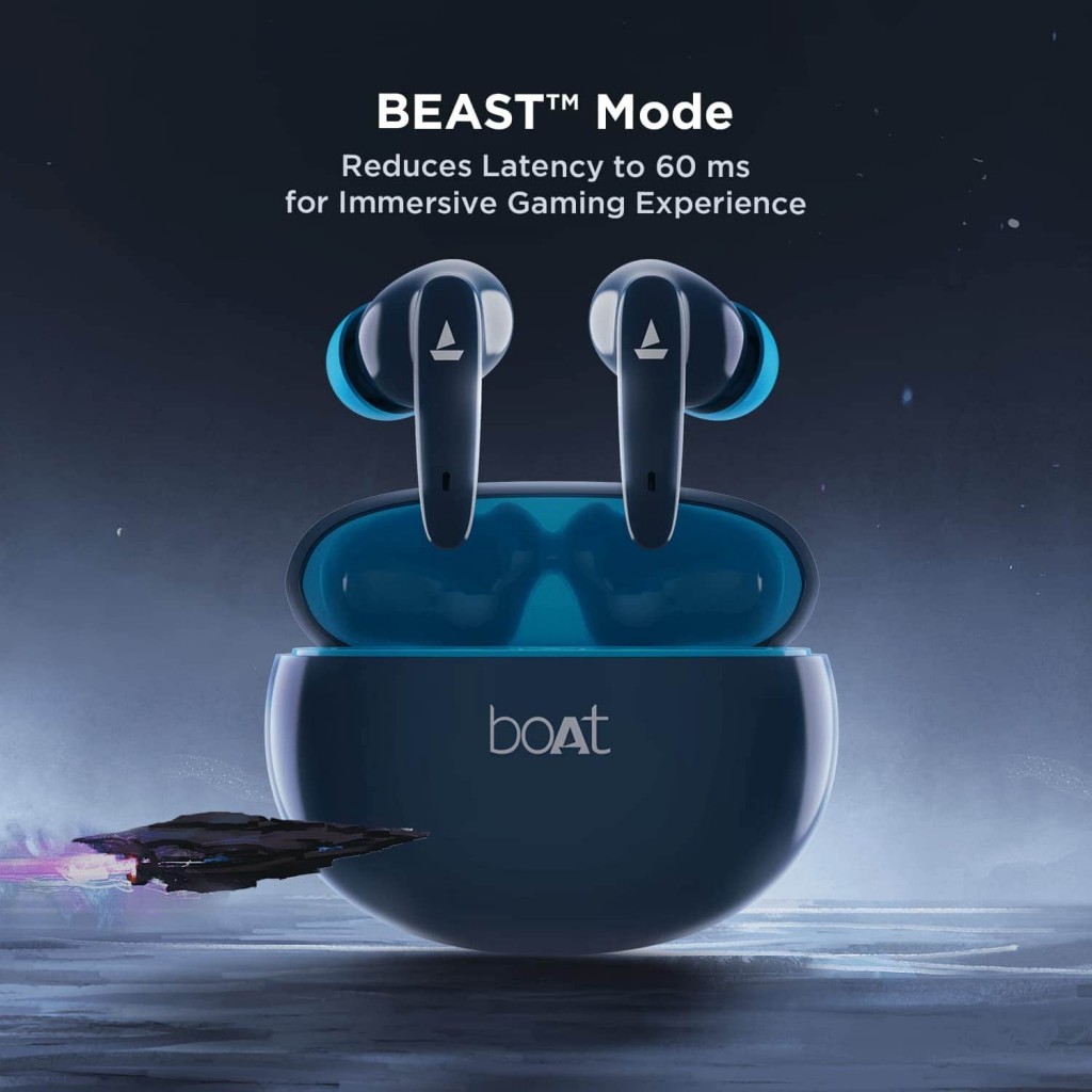 boAt Airdopes 181 in-Ear True Wireless Earbuds with ENx (Bold Blue) boAt Airdopes 181 in-Ear True Wireless Earbuds with ENx (Bold Blue)