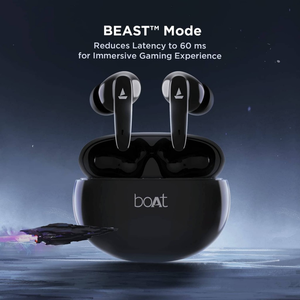 boAt Airdopes 181 in-Ear True Wireless Earbuds with ENx (Carbon Black) boAt Airdopes 181 in-Ear True Wireless Earbuds with ENx (Carbon Black)