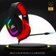 Ant Esports H530 Multi-Platform Pro RGB Gaming Headsetfor PC / PS4 / PS5 / Xbox One / Switch1 with mic, Black Red