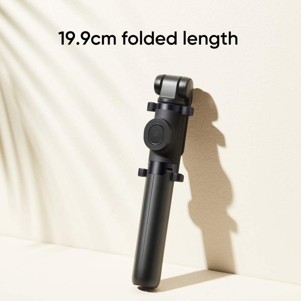 realme Selfie Stick with Tripod and Wireless Bluetooth 5.1 Remote- Black realme Selfie Stick with Tripod and Wireless Bluetooth 5.1 Remote- Black