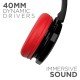 boAt Rockerz 370 On Ear Bluetooth Headphones with mic, Upto 12 Hours Playtime, (Fiery Red)