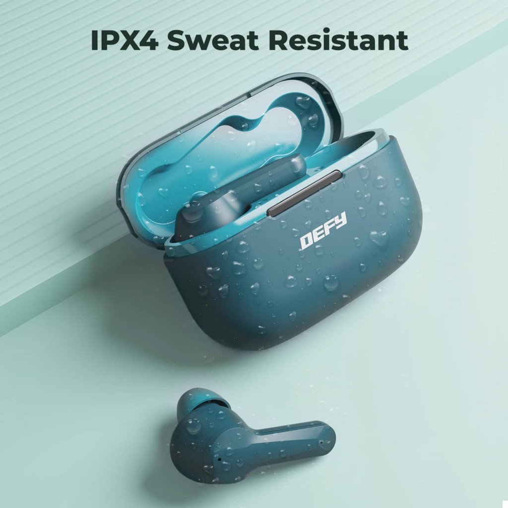 Defy Gravity Zen TWS Earbuds with 24 HRS Playback, Fast Charge, Low Latency, ENC Solution, Quick Pair & Connect(Dark Cyan) Defy Gravity Zen TWS Earbuds with 24 HRS Playback, Fast Charge, Low Latency, ENC Solution, Quick Pair & Connect(Dark Cyan)