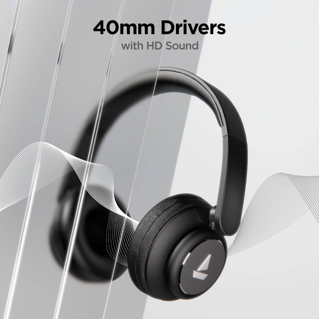 boAt Rockerz 450 Bluetooth On Ear Headphones with Mic, Upto 15 Hours Playback, 40MM (Luscious Black) boAt Rockerz 450 Bluetooth On Ear Headphones with Mic, Upto 15 Hours Playback, 40MM (Luscious Black)