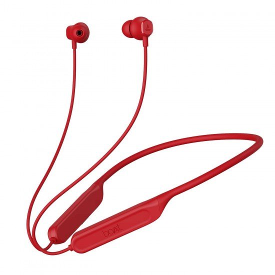 boAt Rockerz 378 Bluetooth Neckband with Spatial Bionic Sound Tuned by THX, Beast™ (Vibrant Red)