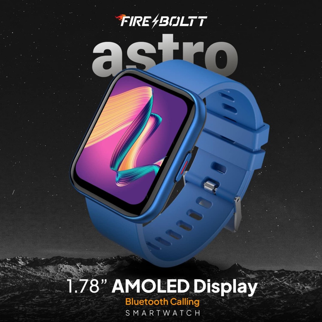 Fire-Boltt Astro 1.78" AMOLED Display Smartwatch, Always On Display, Bluetooth Calling with AI Voice (blue) Fire-Boltt Astro 1.78" AMOLED Display Smartwatch, Always On Display, Bluetooth Calling with AI Voice (blue)