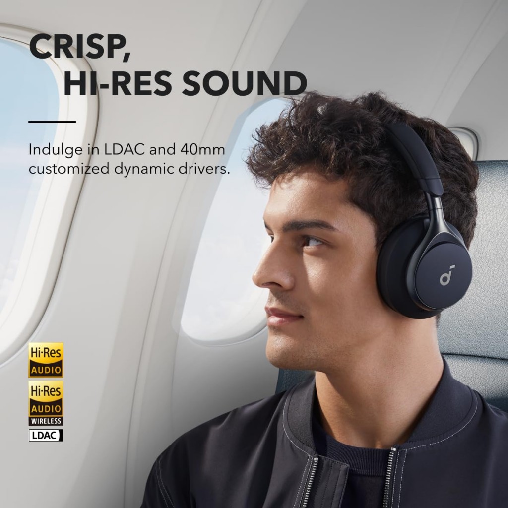 soundcore by Anker, Space One Active Noise Cancelling Bluetooth Headphones with Travel Pouch, 2X black soundcore by Anker, Space One Active Noise Cancelling Bluetooth Headphones with Travel Pouch, 2X black