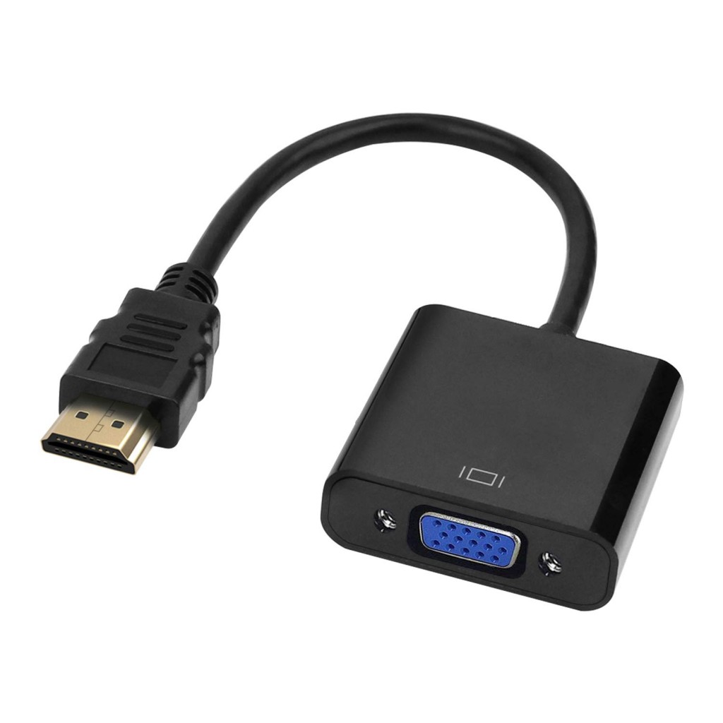 tizum HDMI to VGA Adapter/Connector/Converter Cable 1080P (Male to Female) for Media Players Black tizum HDMI to VGA Adapter/Connector/Converter Cable 1080P (Male to Female) for Media Players Black