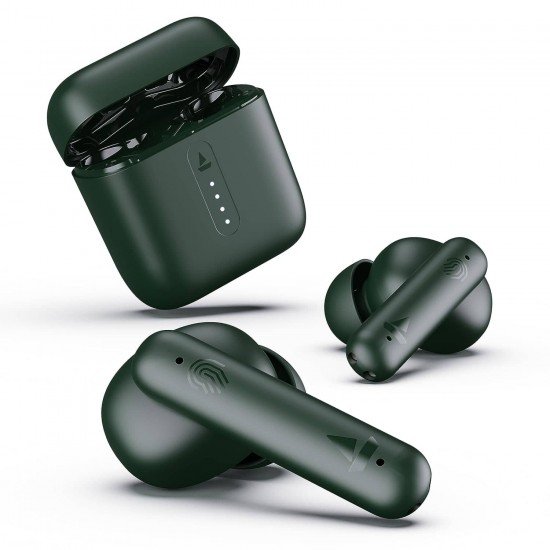 boAt Airdopes 141 Bluetooth TWS Earbuds with 42H Playtime,Low Latency Mode for Gaming, ENx Tech(Olive Green)