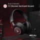 boAt Immortal IM1000D Dual Channel Gaming Wired Over Ear Headphones with mic (Black Sabre)